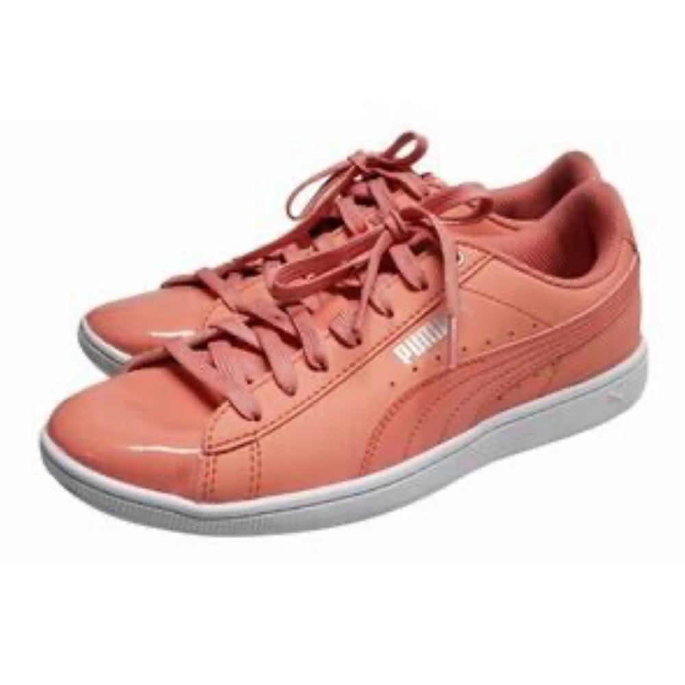 Puma Vikky Soft Foam Pink Leather Shoes - Size 8